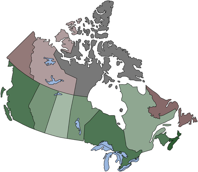 Canada Map Blank