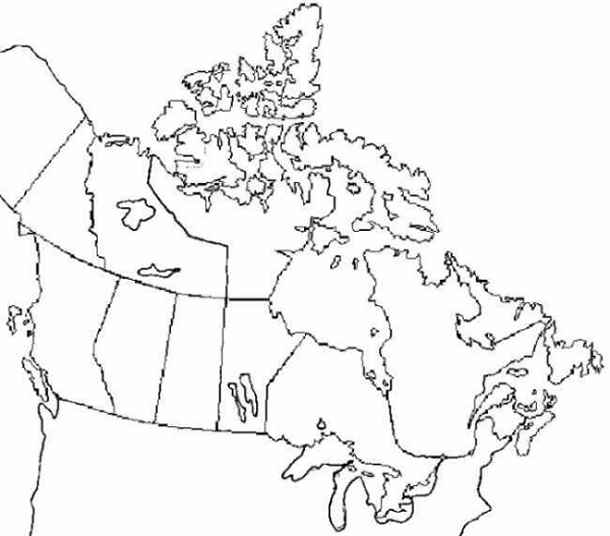Canada Map Outline