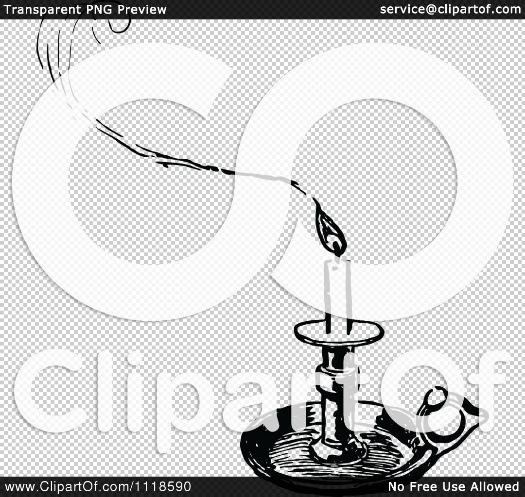 Candle Clip Art Black And White