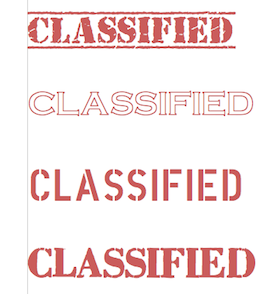 Classified Stamp Png