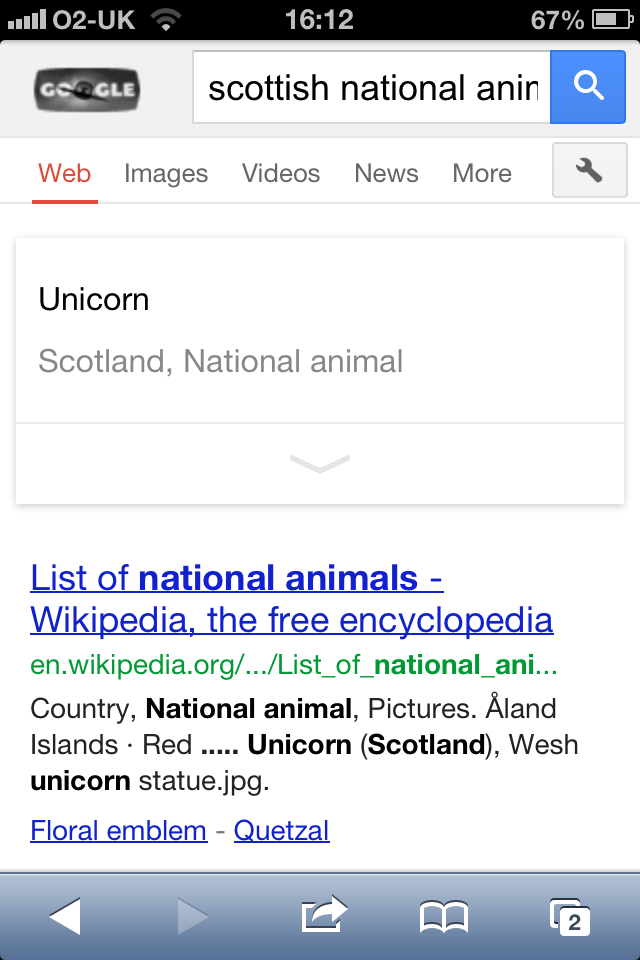 Google The National Animal Of Scotland
