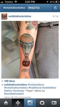 Hot Air Balloon Tattoo Pinterest