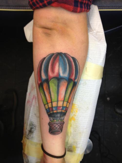 Hot Air Balloon Tattoo Traditional