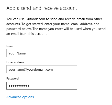Hotmail Email Settings Outlook