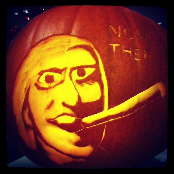 Jimmy Savile Pumpkin Face