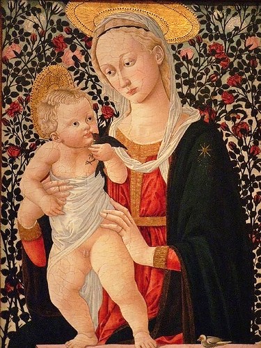 Michelangelo Madonna And Child Painting