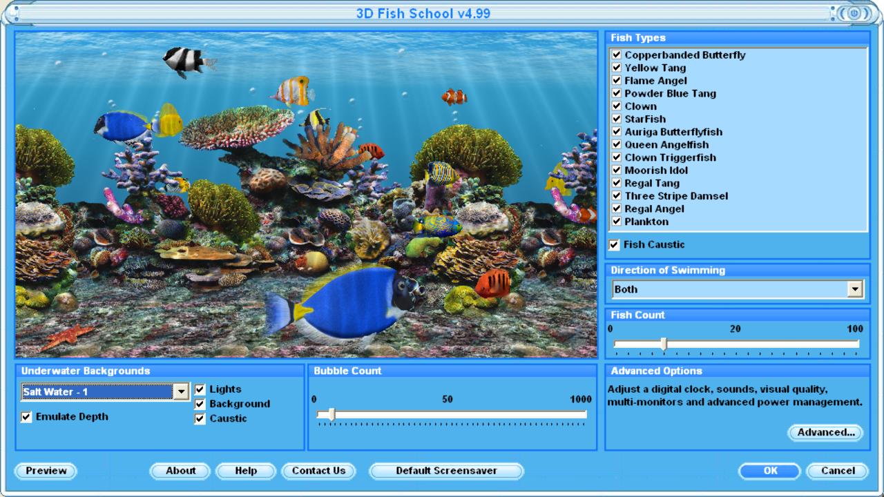 Moving Fish Tank Wallpaper Free Download