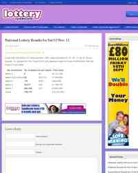 National Lottery Results Lotto Saturday