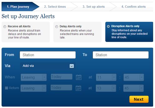 National Rail Enquiries Mobile Journey Planner