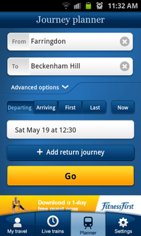 National Rail Journey Planner Android