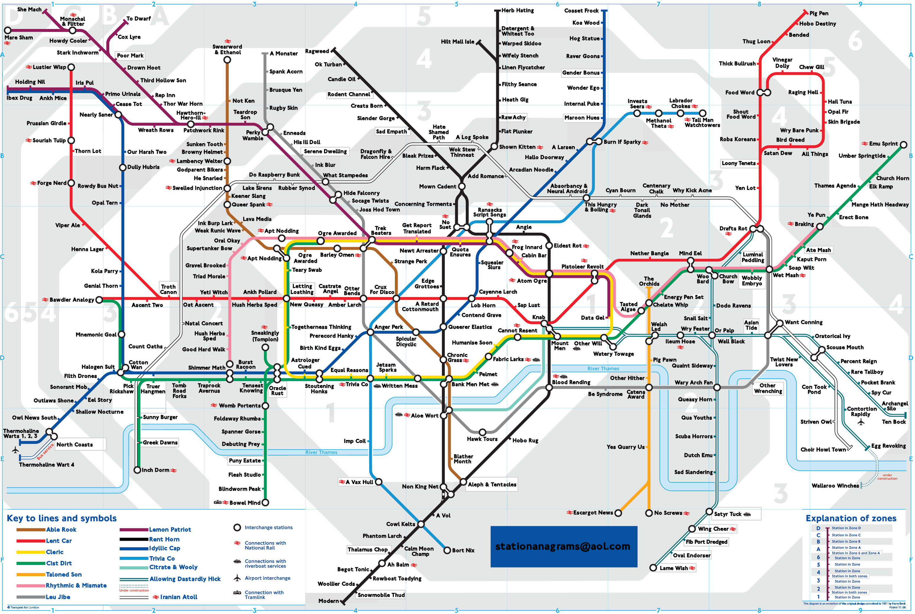 National Rail Map South West