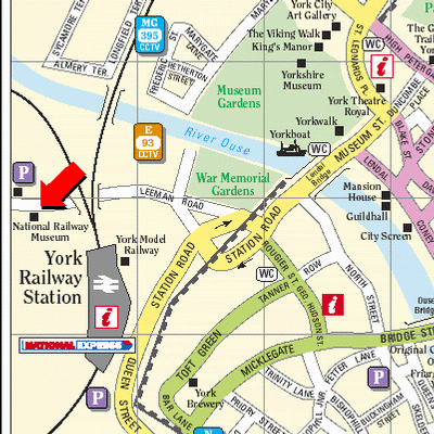 National Railway Museum York Map