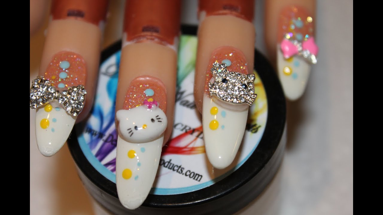 Stiletto Hello Kitty Nails Designs