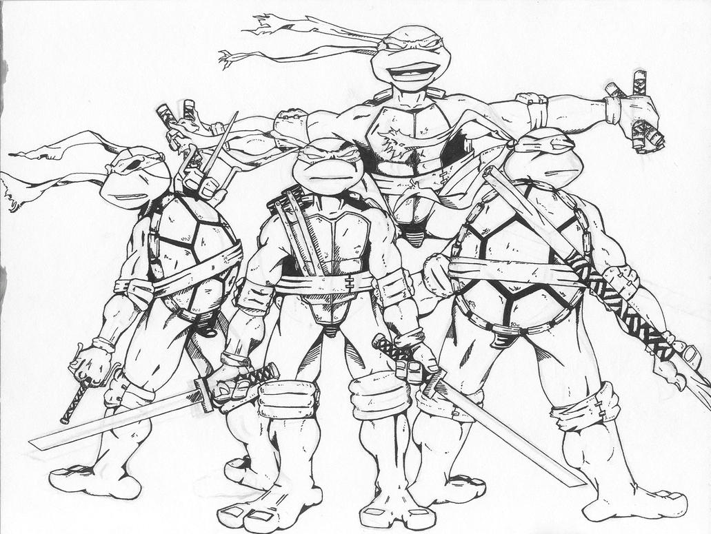 Teenage Mutant Ninja Turtles Coloring Pages Free