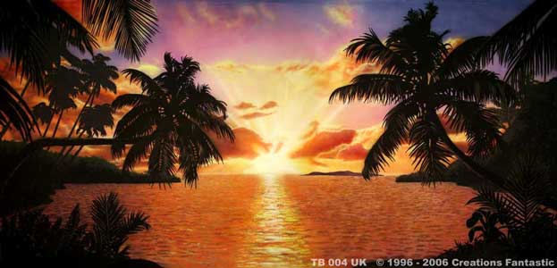 Tropical Beach Sunset Pictures